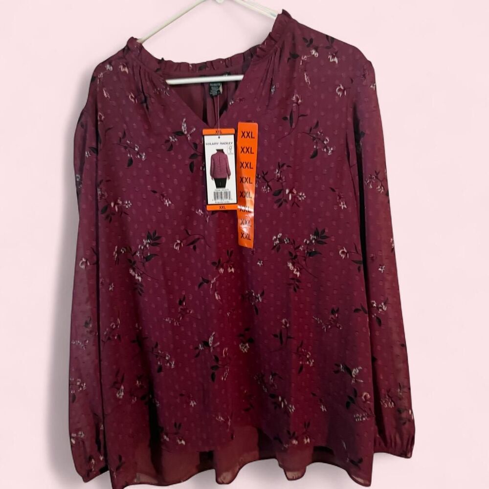 Radley Women's Burgundy and Purple Blouse